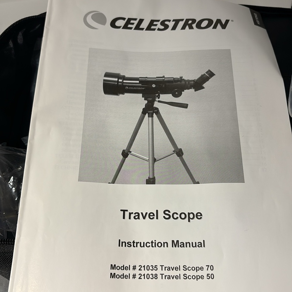 Celestron - 70mm Travel Scope - Portable Refractor Telescope with Backpack. NWOT